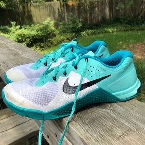Nike Metcon 2 Flywire Shoes Teal CrossFit